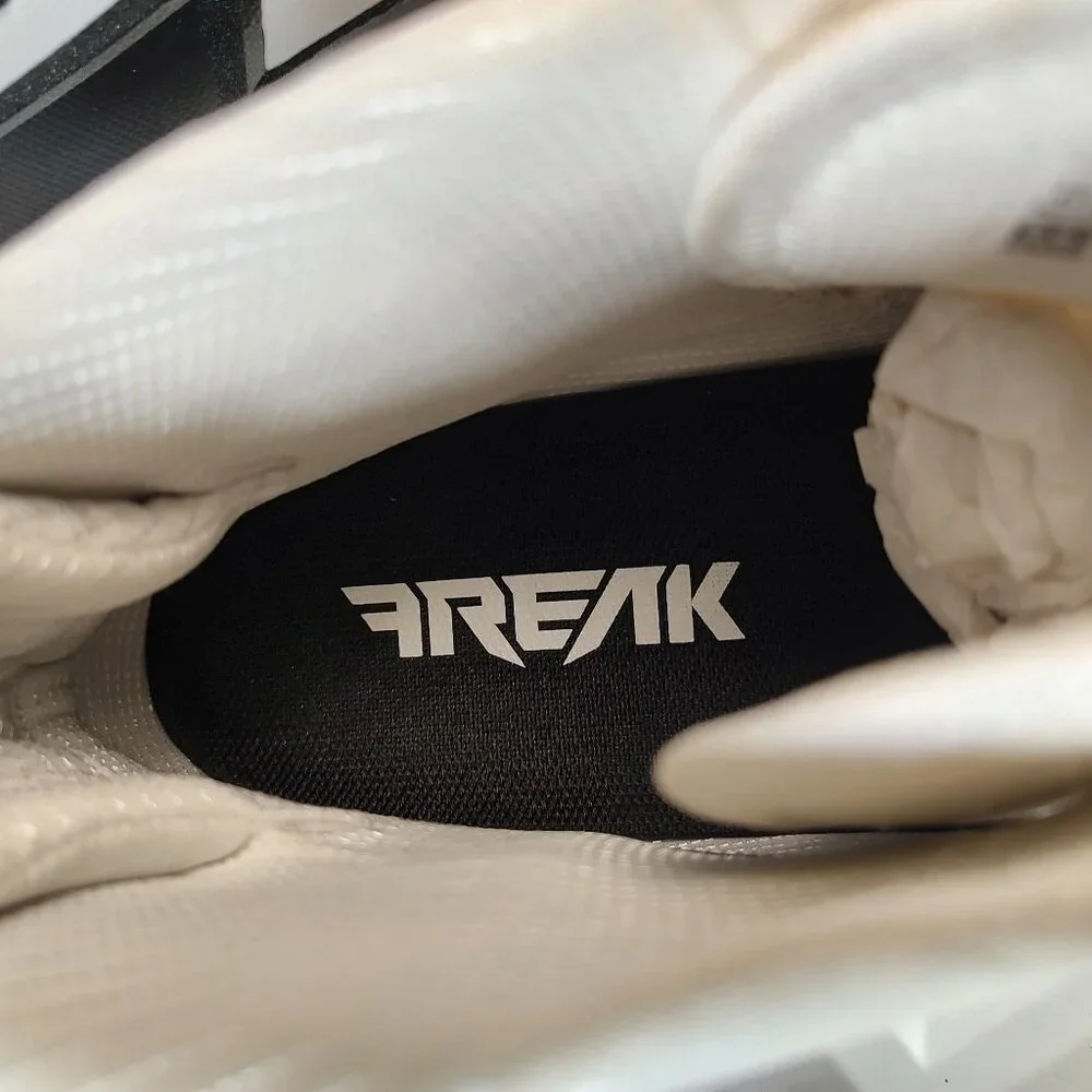 Adidas Mens Football Cleats 17 White Black Shoe Lacrosse High Molded Athletic - Picture 9 of 12